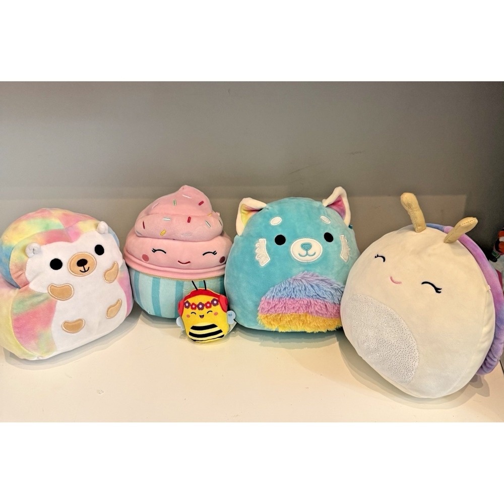 Lot of 5 Assorted 8 inch Squishmallows Plush Stuffed Animal Toy